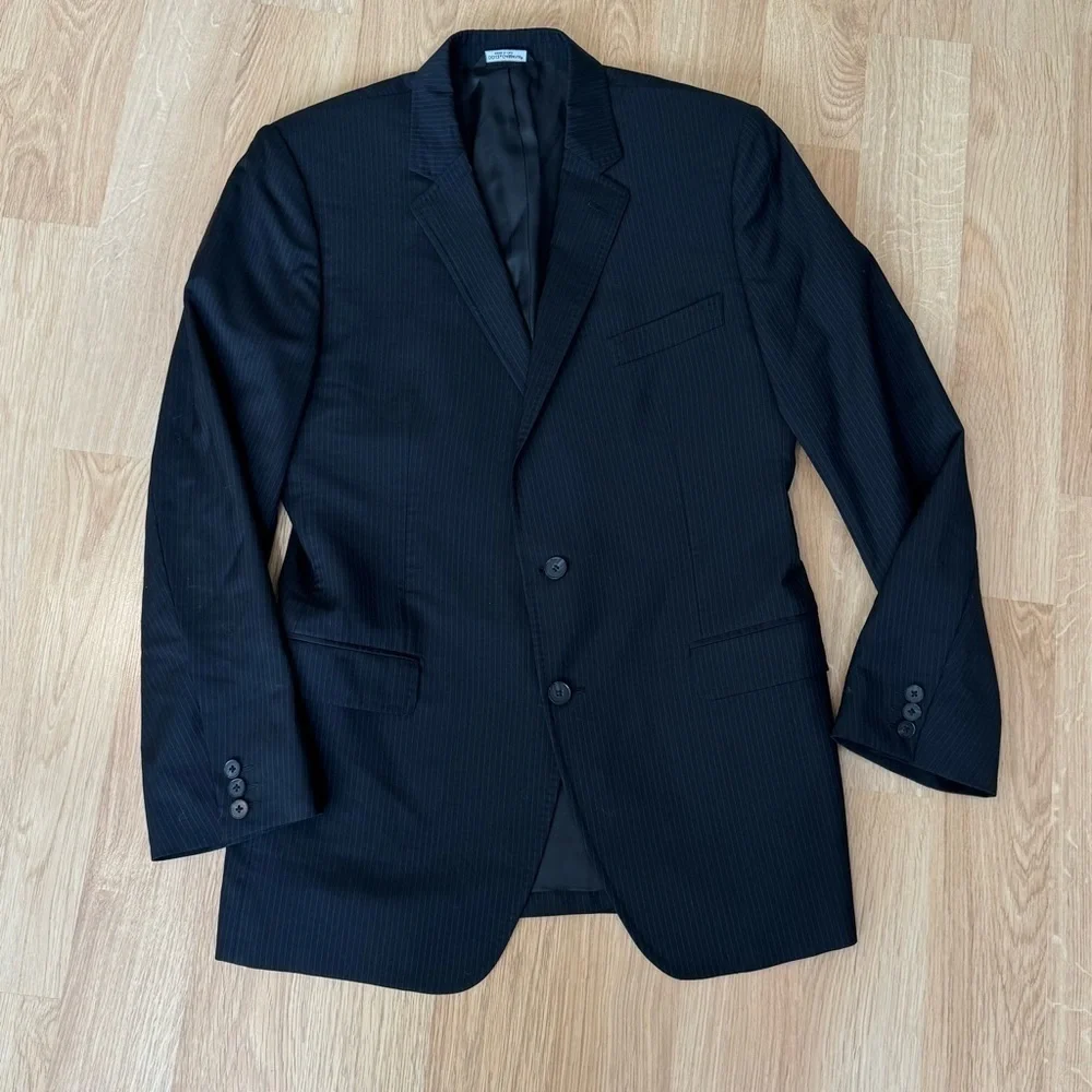 DOLCE & GABBANA Pinstripe Blazer Suit Wool Jacket Size 54